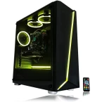 Gaming PC Desktop Computer by Alarco Intel i5 3.10GHz,8GB Ram,1TB Hard Drive,Windows 10 pro,WiFi Ready,Video Card Nvidia GTX 650 1GB, 3 RGB Fans with Remote