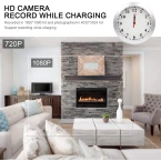 Shop Wifi Spy Camera Wall Clock for Home and Office Sale in UAE