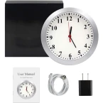 Shop Wifi Spy Camera Wall Clock for Home and Office Sale in UAE