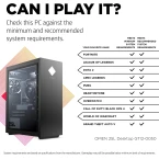 OMEN 25L Gaming Desktop PC, AMD Radeon RX 5700, AMD Ryzen 7 3700X, HyperX 16 GB DDR4 RAM, 1 TB SATA Hard Drive & 512 GB PCIe NVMe SSD, Windows 10 Home, VR Ready, RGB Lighting (GT12-0050, 2020 Model)