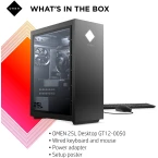 OMEN 25L Gaming Desktop PC, AMD Radeon RX 5700, AMD Ryzen 7 3700X, HyperX 16 GB DDR4 RAM, 1 TB SATA Hard Drive & 512 GB PCIe NVMe SSD, Windows 10 Home, VR Ready, RGB Lighting (GT12-0050, 2020 Model)