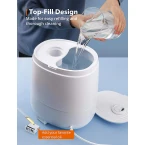 TaoTronics Humidifiers for Bedroom (6L), Warm and Cool Mist Humidifiers For Home (Top Fill Ultrasonic Air Humidifier, Customized Humidity, Remote Control, Sleep Mode, LED Display, Whisper Quiet)