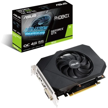 ASUS Phoenix NVIDIA GeForce GTX 1650 OC Edition Gaming Graphics Card (PCIe 3.0, 4GB GDDR6 Memory, HDMI, DisplayPort, DVI-D, 1x 6-pin Power Connector, Axial-tech Fan Design, Dual Ball Fan Bearings) ASUS Phoenix NVIDIA GeForce GTX 1650 OC Edition Gaming Graphics Card (PCIe 3.0, 4GB GDDR6 Memory, HDMI, DisplayPort, DVI-D, 1x 6-pin Power Connector, Axial-tech Fan Design, Dual Ball Fan Bearings)