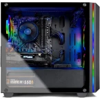 Skytech Chronos Mini Gaming PC Desktop - AMD Ryzen 3 3100, NVIDIA GTX 1650 4GB, 8GB DDR4, 500GB SSD, A320 Motherboard, 550 Watt Bronze, AC Wi-Fi, Windows 10 Home 64-bit