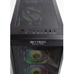 Skytech Chronos Mini Gaming PC Desktop - AMD Ryzen 3 3100, NVIDIA GTX 1650 4GB, 8GB DDR4, 500GB SSD, A320 Motherboard, 550 Watt Bronze, AC Wi-Fi, Windows 10 Home 64-bit